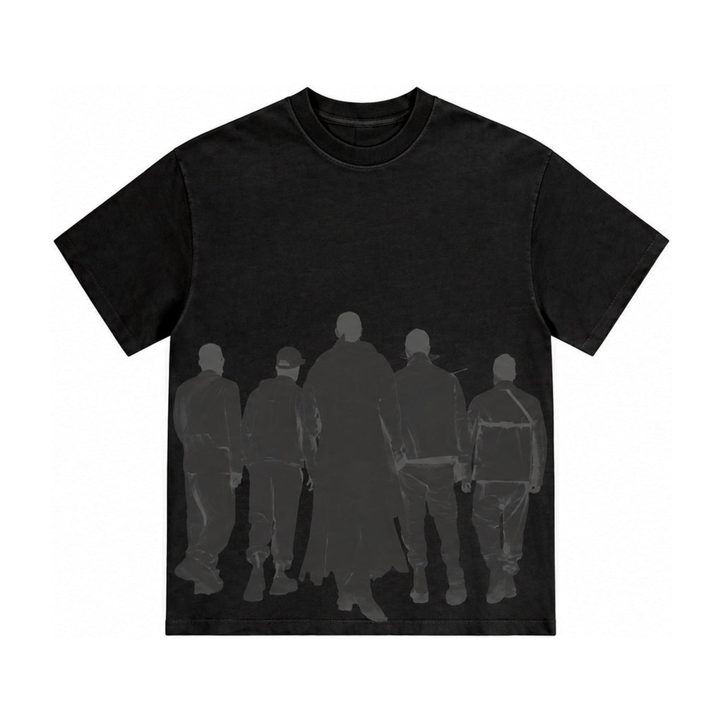 Walk Away Crewneck Tee – Black (front)