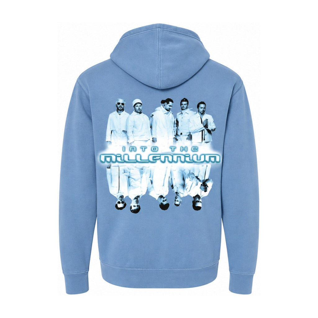 Into The Millennium Hoodie – Pigment Light Blue (back)
