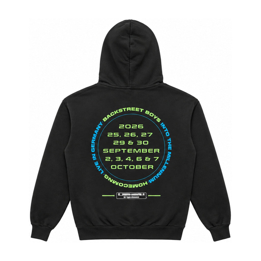 Denim Silhouettes Pullover Hoodie – Black (back)