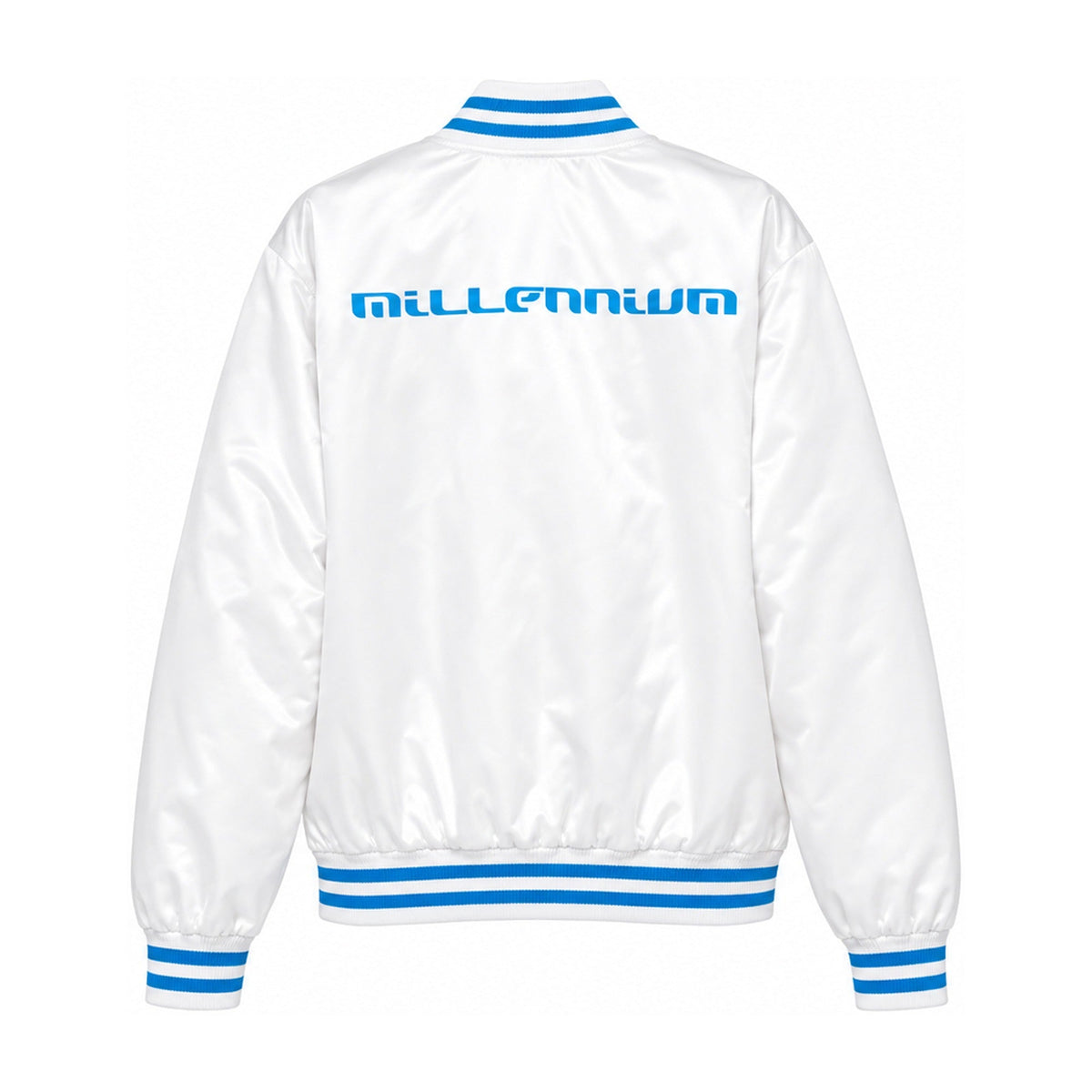 Millennium Satin Jacket – White (back)