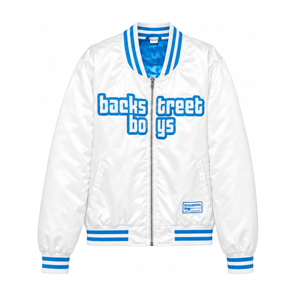 Millennium Satin Jacket – White (front)