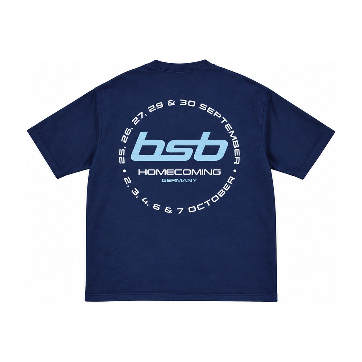 Snapshots Sphere Tee – Navy (back)