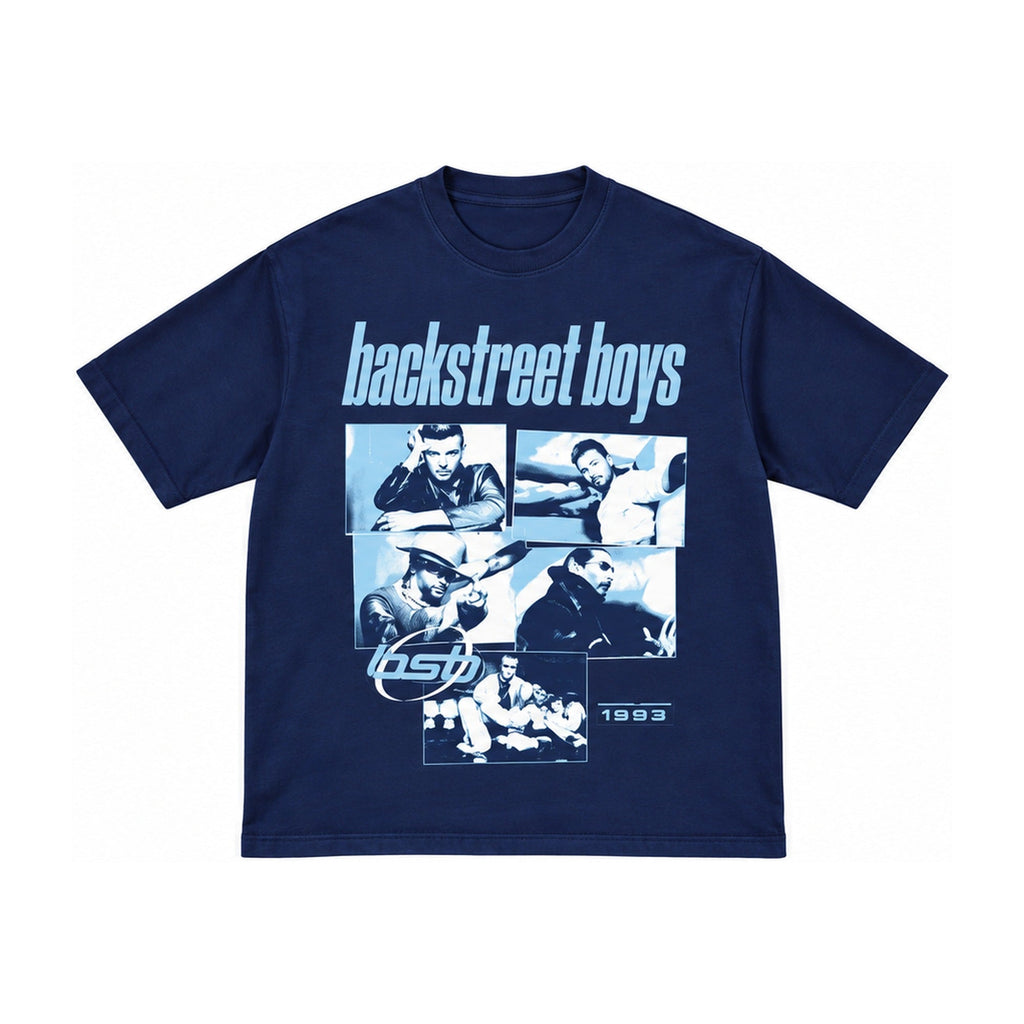 Snapshots Sphere Tee – Navy (front)