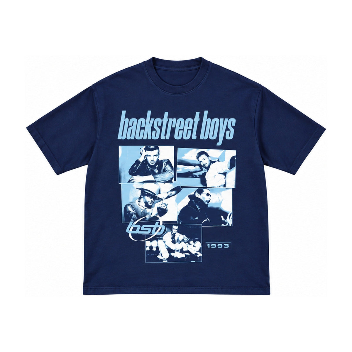 Snapshots Sphere Tee – Navy (front)