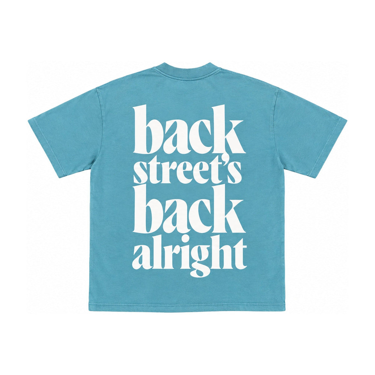 Stacked BSBA Tee – Light Blue (back)